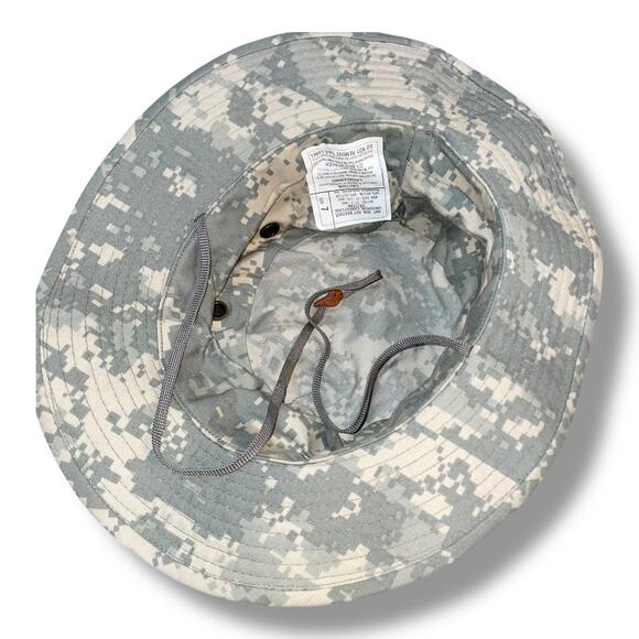Ready One Industries Boonie Hat Mens Sz 7 Tactical Camo Military Sun Chin Strap - Picture 6 of 10